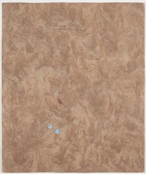 CO Hultén, gouache på papper, signerad och daterad -37.
