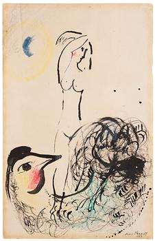 705. Marc Chagall, "Nu sur coq".