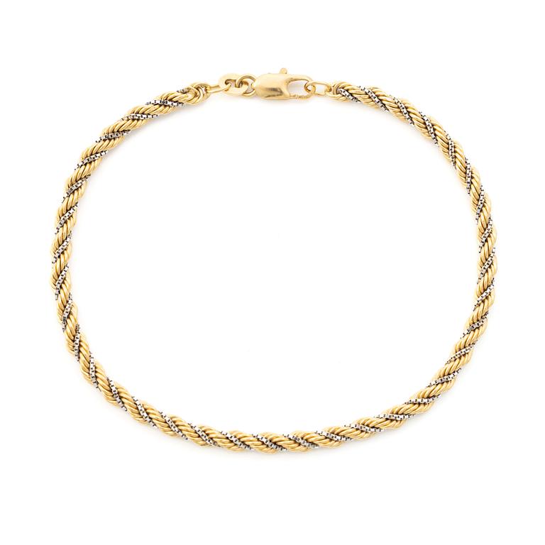 Bracelet, 18K two-tone gold, Italy.