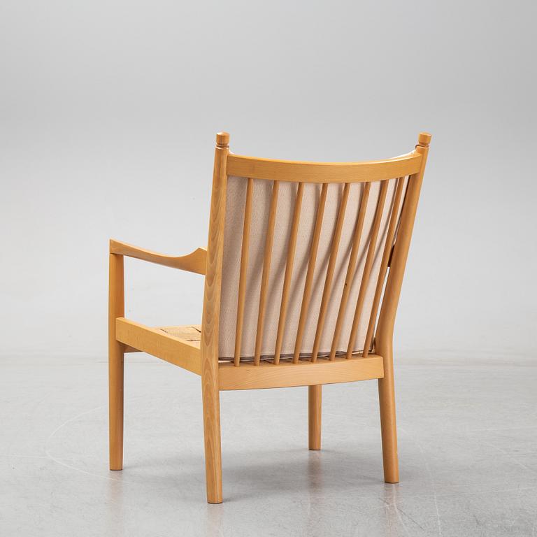 Hans J Wegner, a 'Tremme' armchair model 1788, Fredericia Denmark.