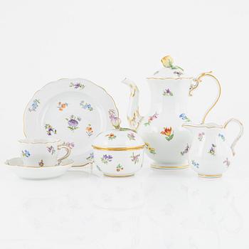 A 27-piece porcelain Mocca set, Meissen, Germany.