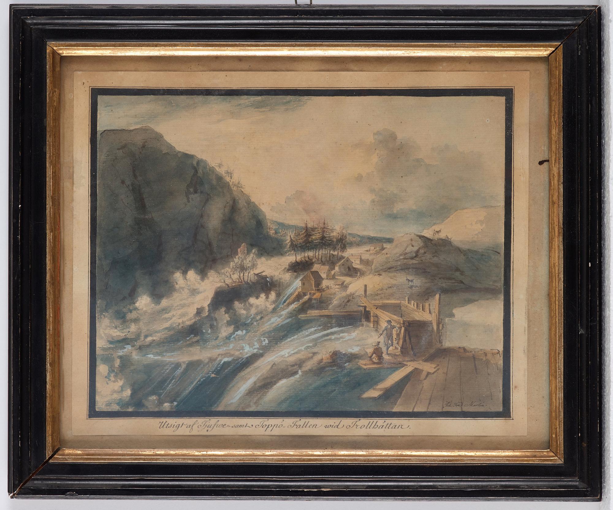 Johan Fredrik Martin, Ten scenes from the waterfalls at Trollhättan, Sweden.