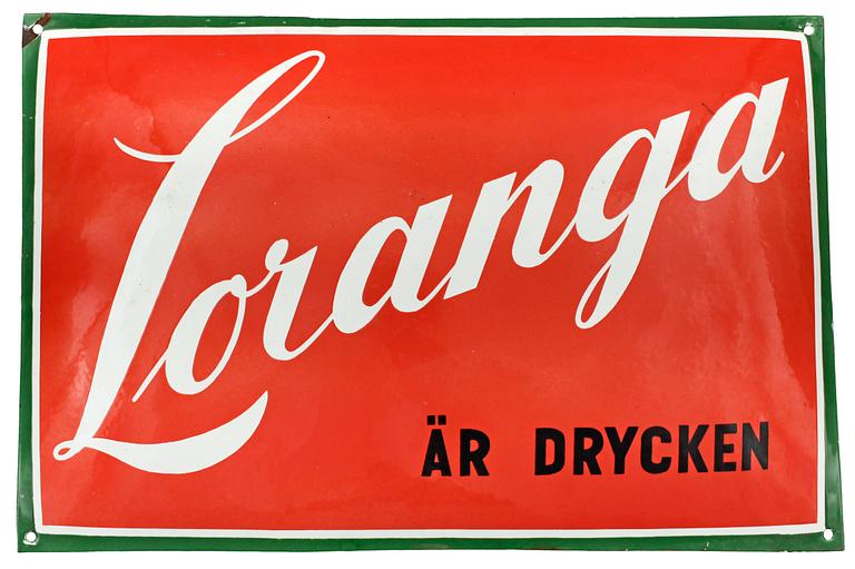 REKLAMSKYLT, emaljeradplåt, 1930/40-tal.