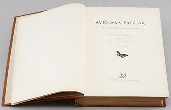 BOKVERK, 3 vol, "Svenska fåglar", MW. & F. von Wright, Stockholm 1924-1929.