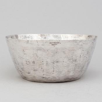 A Tapio Wirkkala silver bowl, Kultakeskus Oy, Finland 1978.