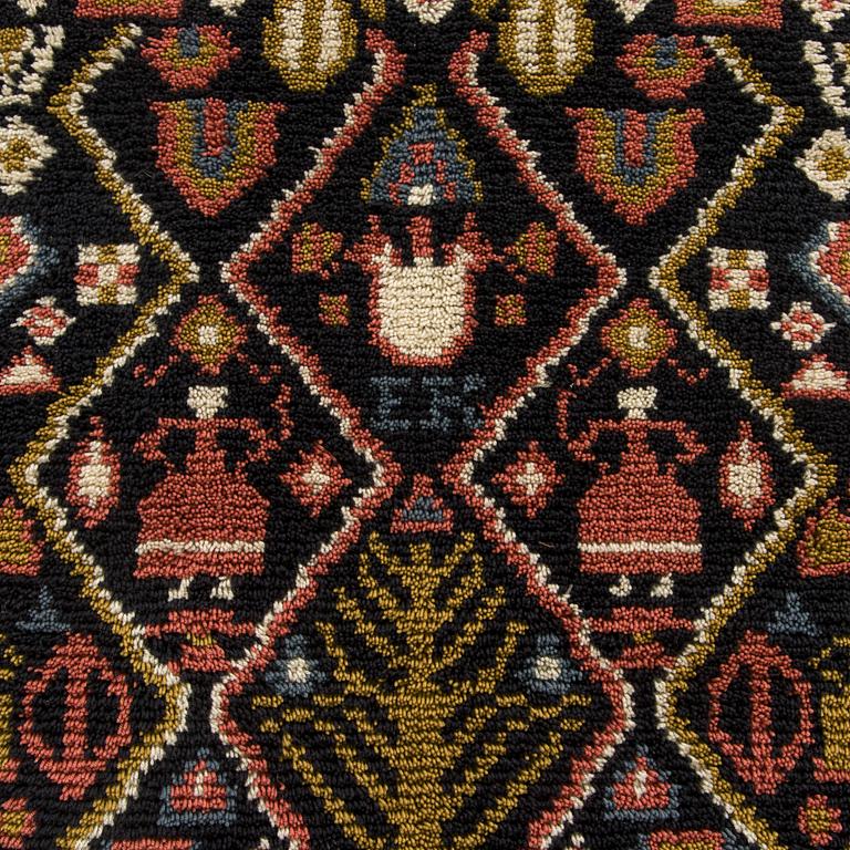 Rya, modell från Karkku, daterad 1936. Ca 159 x 114 cm.