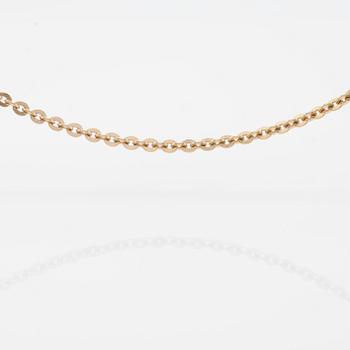 KEDJA, 18K guld. Vikt ca 8 g.