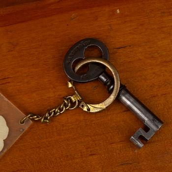 A bookcase, circa 1900.