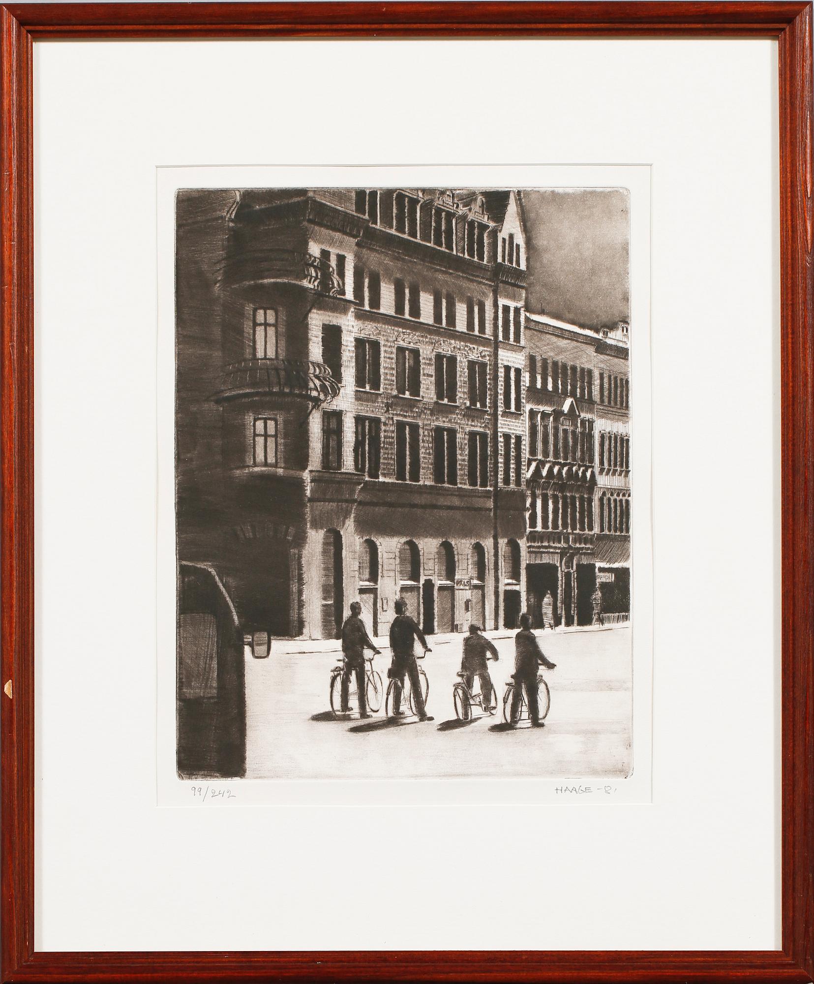 SIXTEN HAAGE, torrnålsgravyr, , signerad, numrerad och daterad, 99/242, -81.