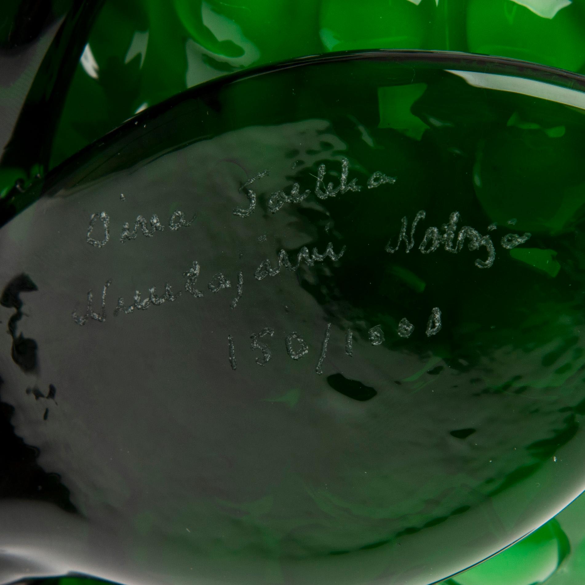 OIVA TOIKKA, FIGURIN, glas, signerad Oiva Toikka Nuutajärvi Notsjö, numrerad 150/1000.