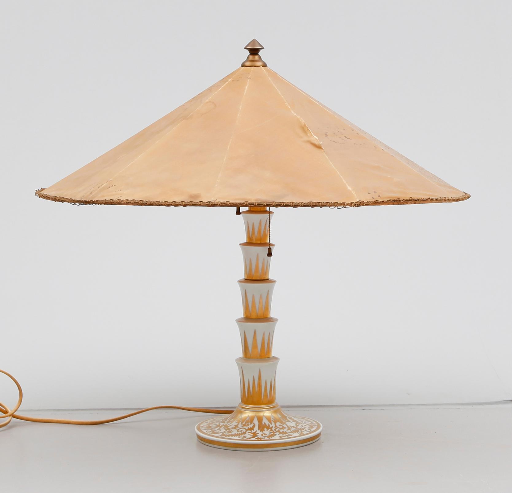 BORDSLAMPA, porslin, Rosenthal, 1920-tal.