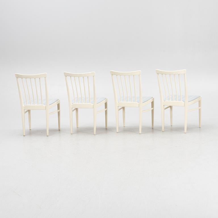 Carl Malmsten, a set of four 'Herrgården' chairs, Bodafors, 1964.
