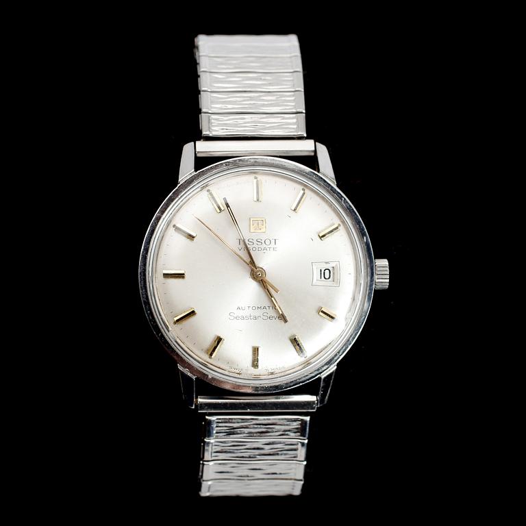 ARMBANDSUR, stål, Tissot Seastar Seven Automatic, 1960-tal.