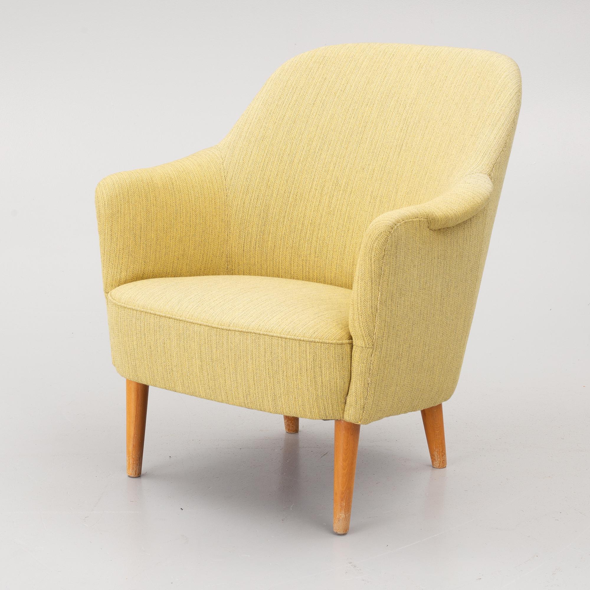 Carl Malmsten, a sofa and an armchair, 'Samspel'.