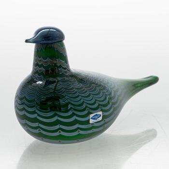 Oiva Toikka, glasfågel, signerad O. Toikka Nuutajärvi.