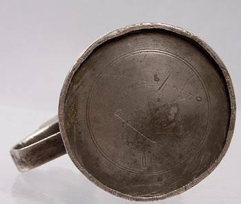 STOP, tenn, Carl Saur, (verksam 1737-1779)Stockholm. Locket märkt 1746.