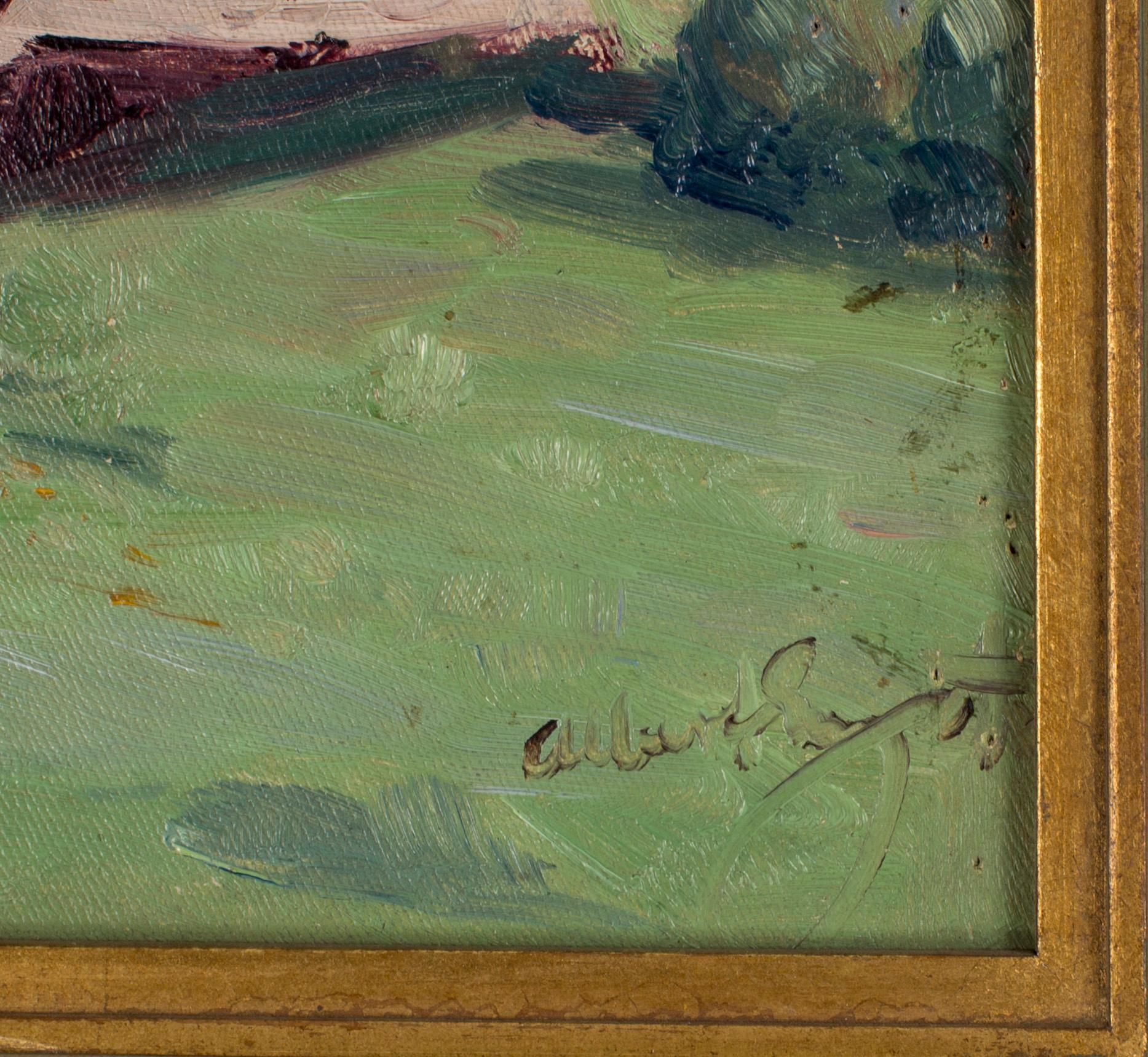 ALBERT ENGSTRÖM, olja på duk, signerad.