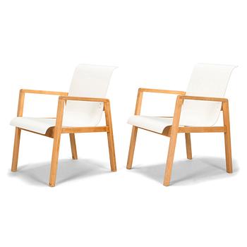 Alvar Aalto, a pair of '403' armchairs for Artek.