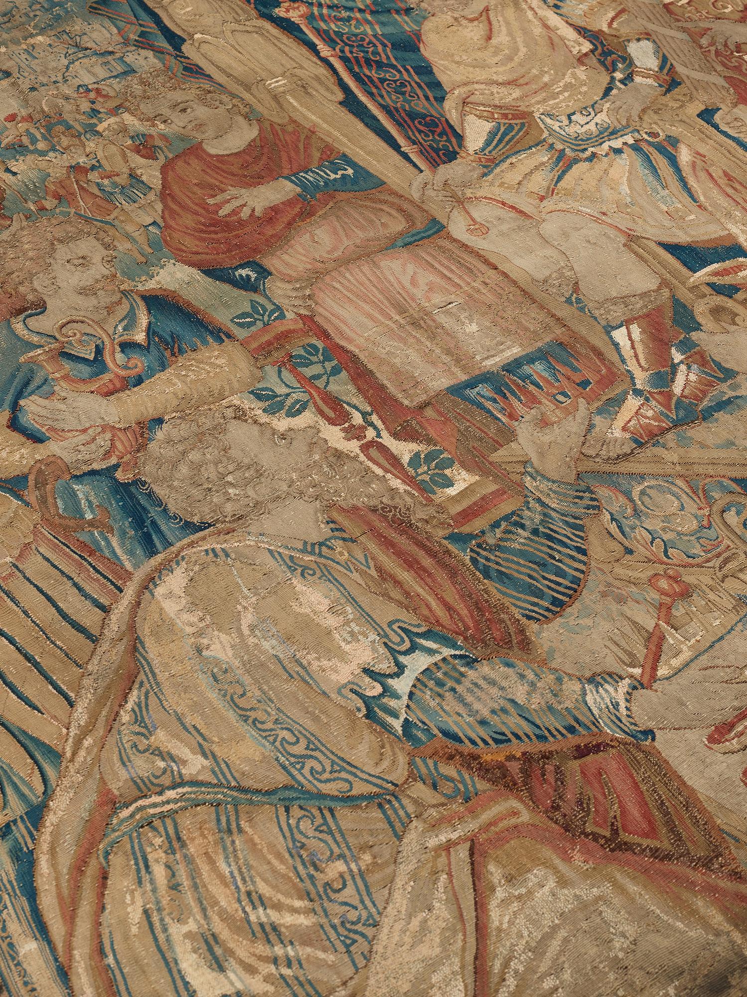 A TAPESTRY, "Alexander the Great", tapestry weave, 
ca 230 x 230,5 cm, Flanders the 17th century.