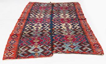 An antique Van kilim, Eastern Anatolia, c. 328 x 167 cm.