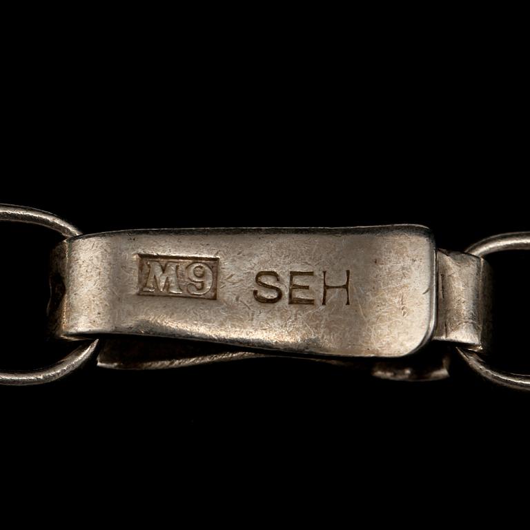 HALSBAND, silver, Sven-Erik Högberg, Göteborg, 1962. Vikt 96 g.