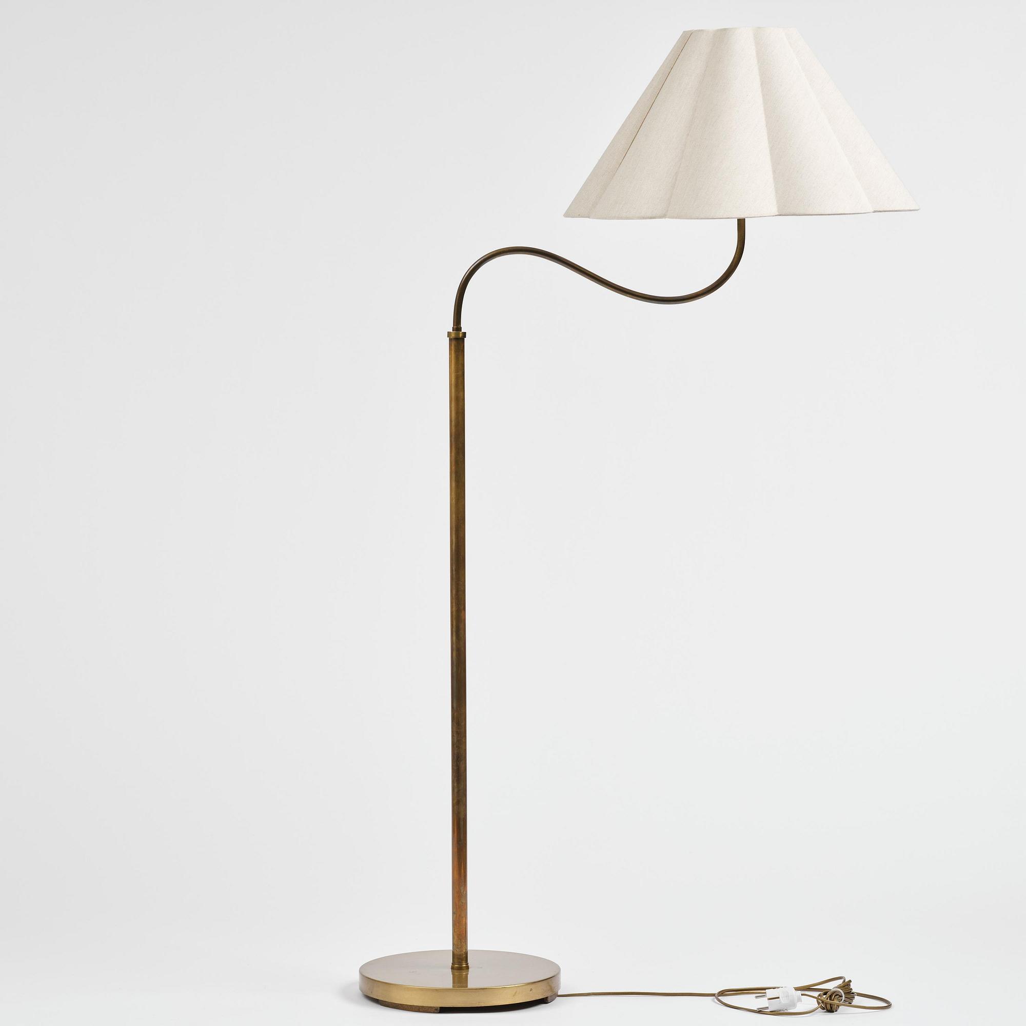 Swedish Modern, a floor lamp, 1940s.