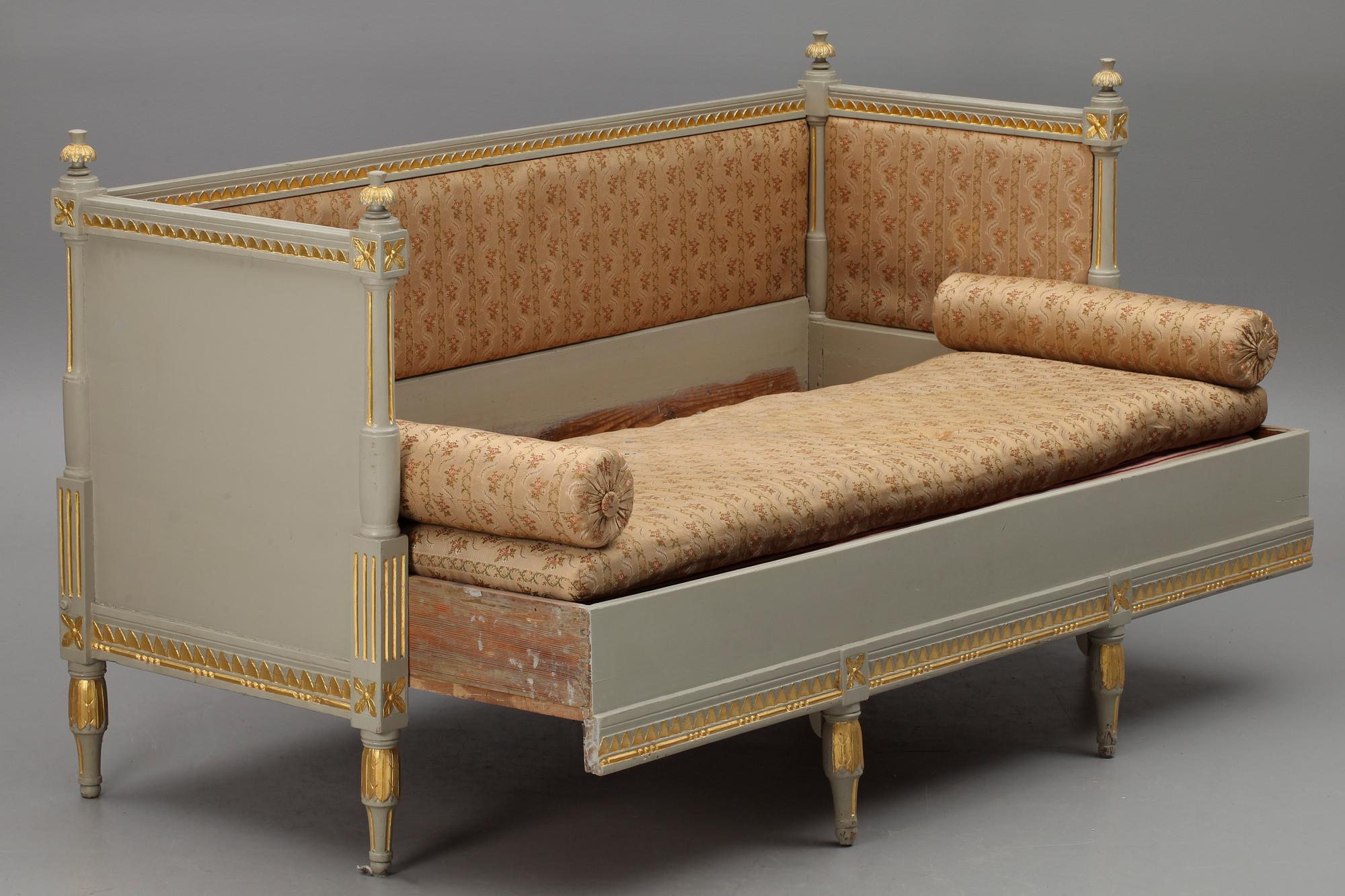 SOFFA, gustavianskt provinsarbete. 1800-talets början. Trol Lindome.