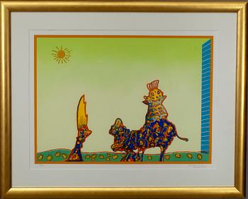 JUHANI LINNOVAARA, serigrafi, sign. och numr. 38/100.