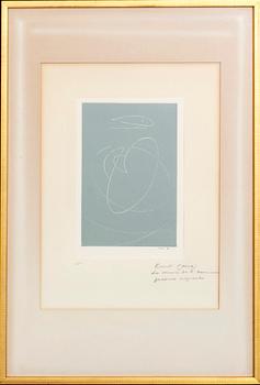 MAX ERNST, etching, H.C. AND SIGNED.