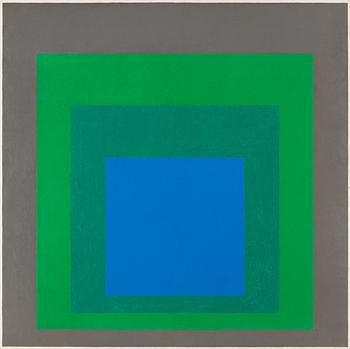 Josef Albers, "Study for Homage to the Square: 'Starblue'".