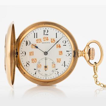 Zenith, pocket watch, hunter-case, 53 mm.