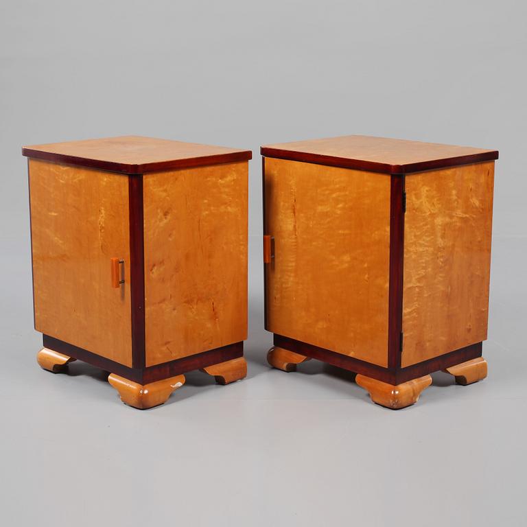 SÄNGBORD, ett par, Art deco, 1900-talets början.