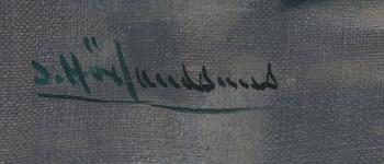 OKÄND KONSTNÄR, olja på duk, otydl sign, 1900-talets första hälft.