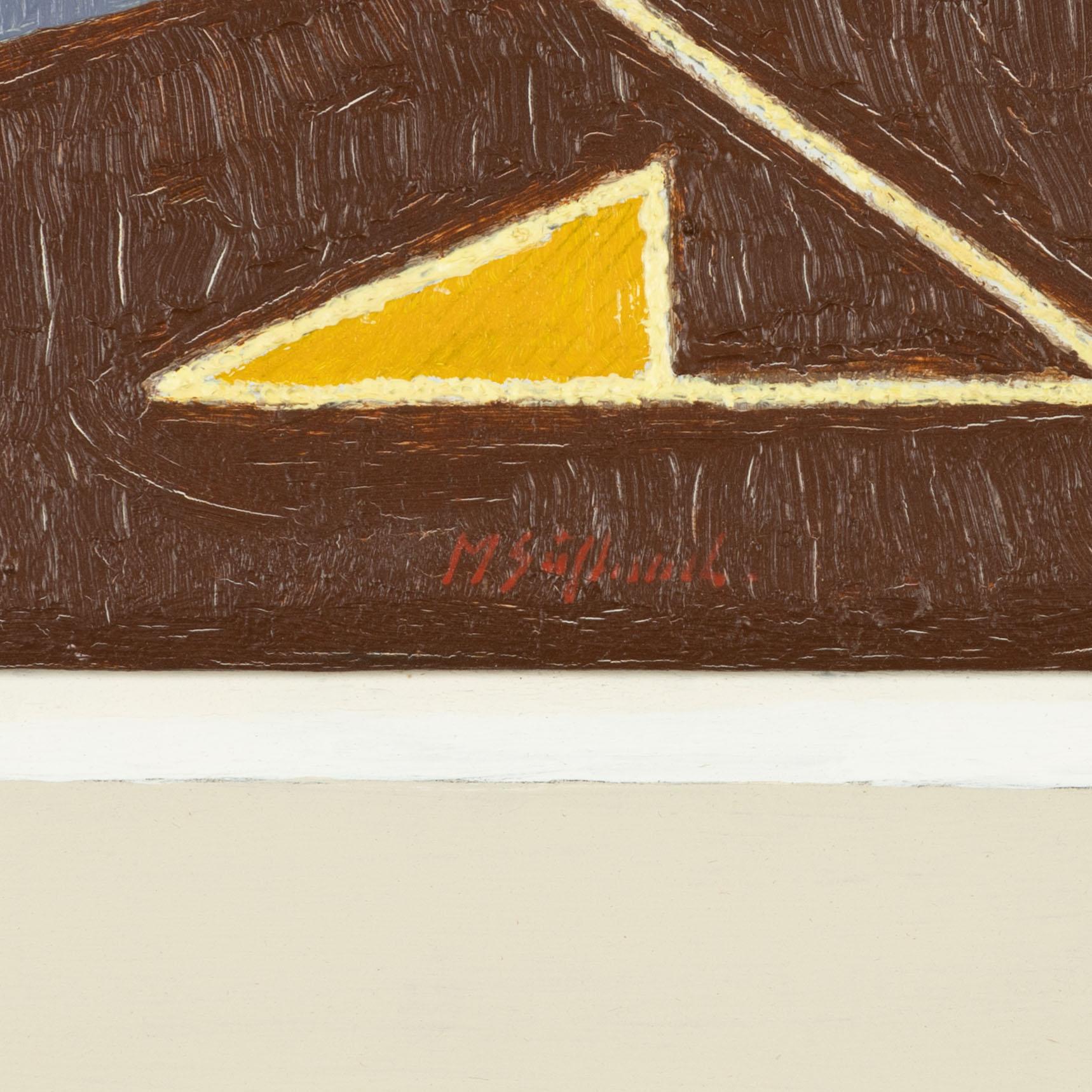 Martin Säflund, oil on panel, signed.