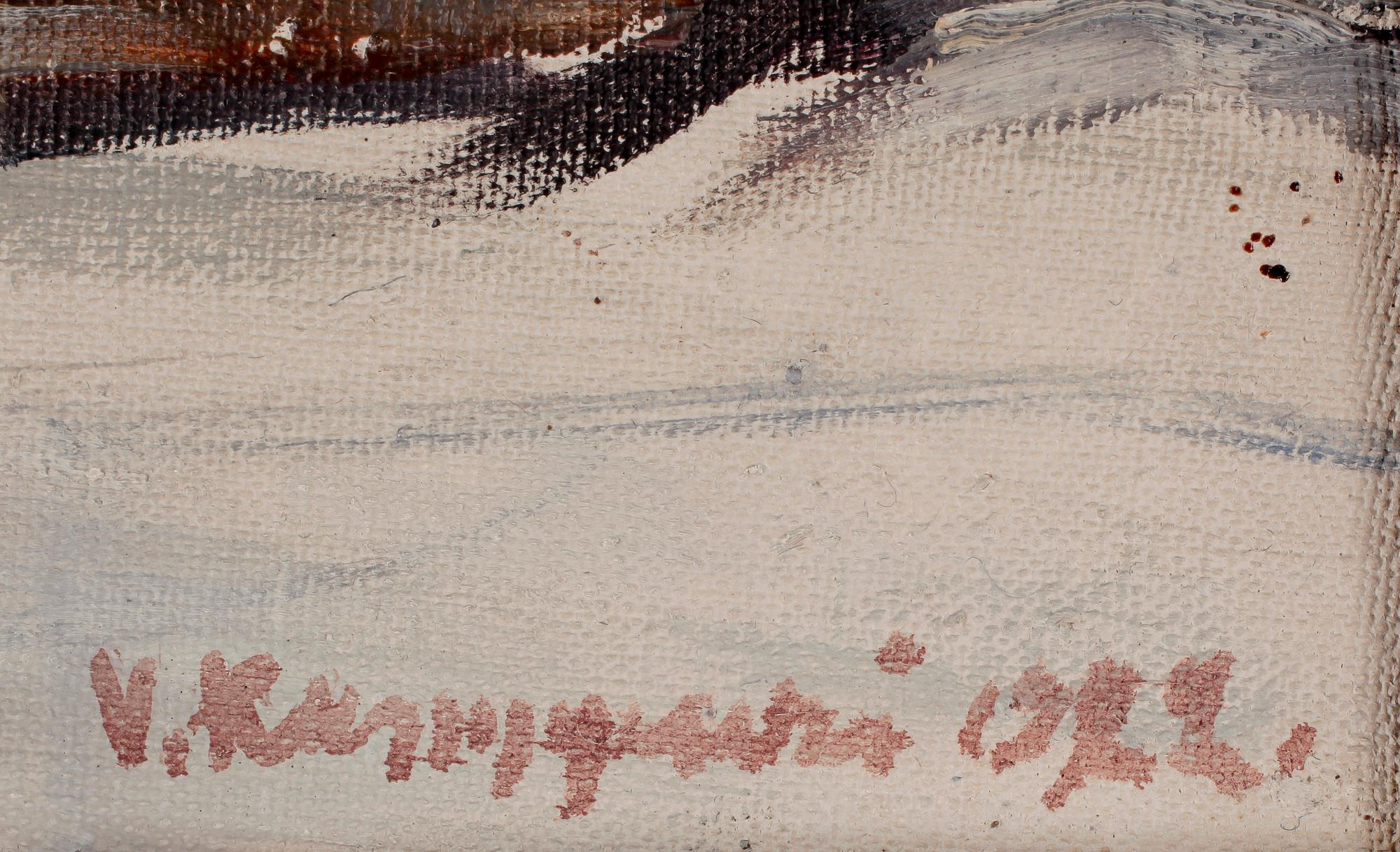 VÄINÖ KAMPPURI, olja på duk, sign o dat 1922.
