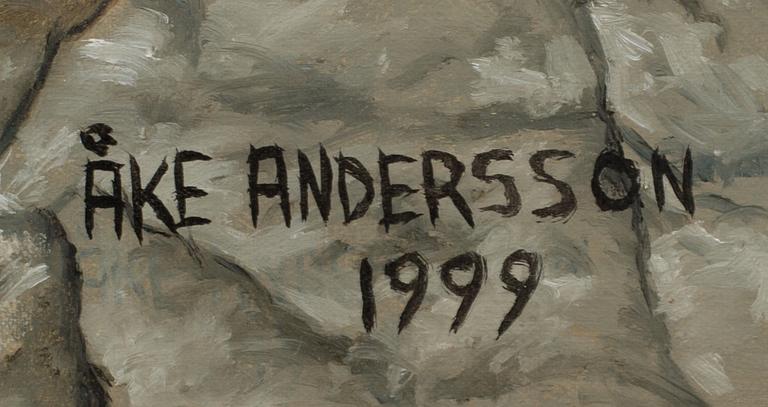 ÅKE ANDERSSON, olja på duk. Signerad och daterad 1999.