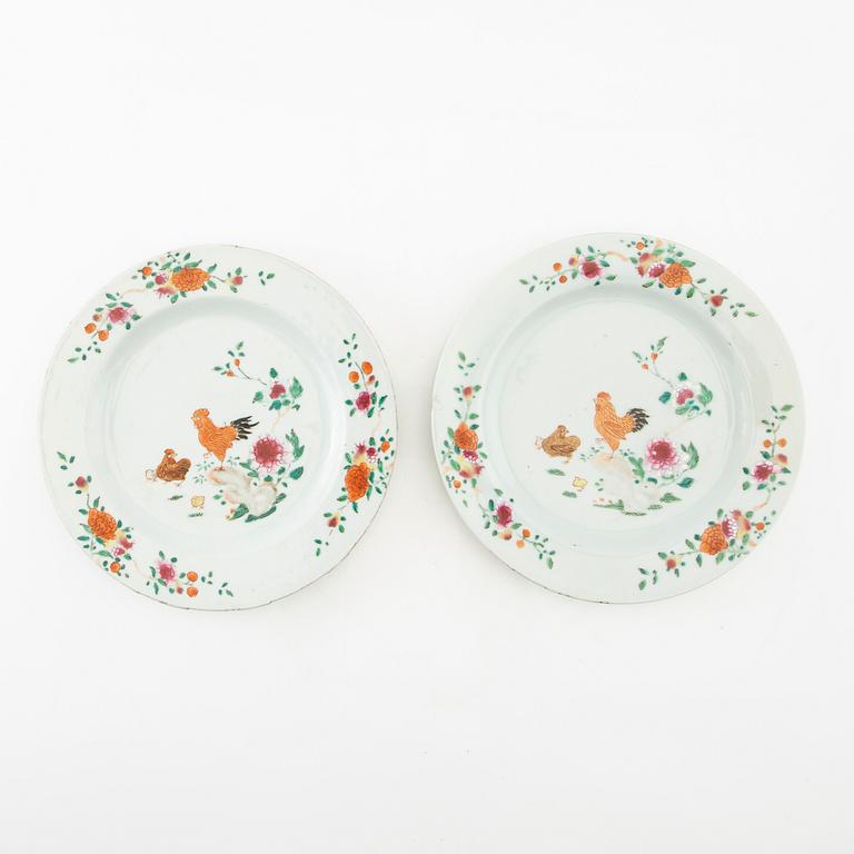Plates 2 pcs China porcelain 18th century.