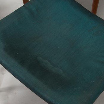 Niels Otto Møller, tuoleja, 6 kpl, malli 77, J.L. Møllers Møbelfabrik, Tanska, 1960-luku.