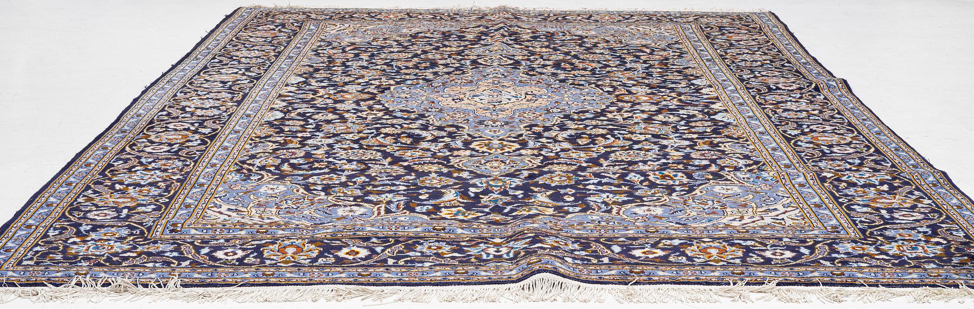 Keshan rug, approx. 370 x 255 cm.