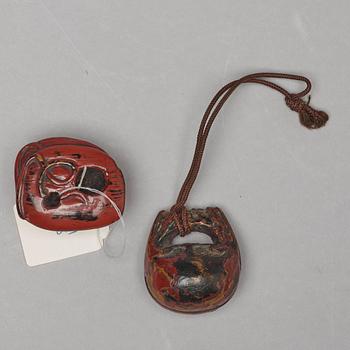 Two Japanese Netsukes, Meiji period (1868-1912).