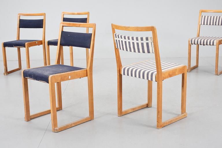 STOLAR, 5 st. Sven Markelius. AB Svenska Möbelfabrikerna i Bodafors, 1950-tal.