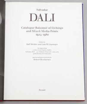 BÖCKER, Salvador Dali,Catalogue Raisonne of Etchings and Mixed-Media, prints och Catalogue Raisonne of Prints, vol I-II.