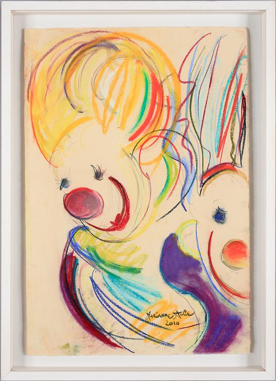 MARIANNE AULIE, krita. Sign o dat 2010.