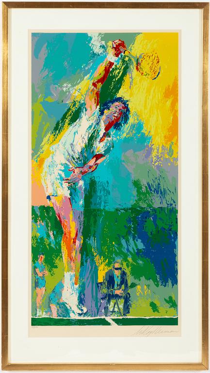 LeRoy Neiman, "Sun serve".
