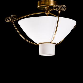 PAAVO TYNELL, A CEILING LIGHT. Marked Idman.