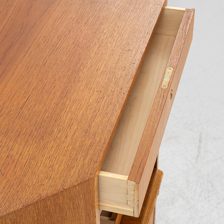 Corner cabinet/desk, mid-20th century.