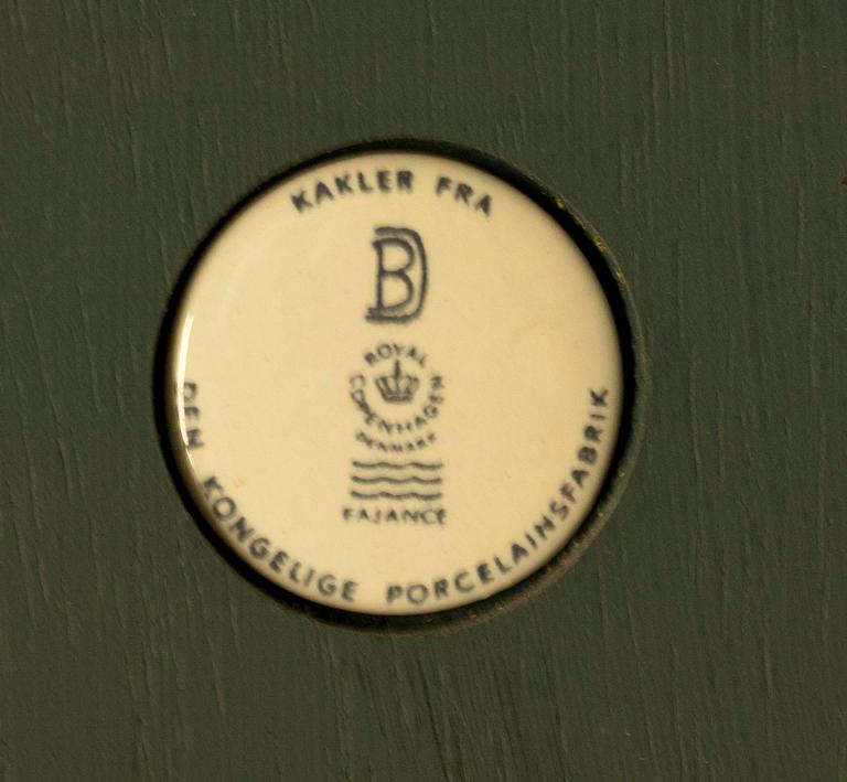VÄGGPLATTA, keramik, Royal Copenhagen, Fajance, 1900-talets senare hälft.