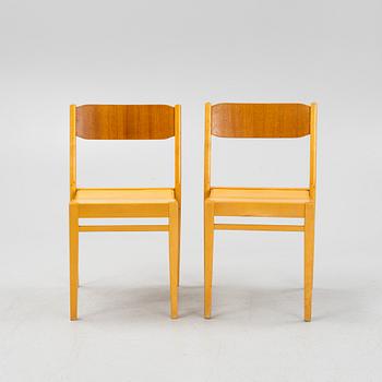 A set of six chairs, Edsbyverken, mid 20th Century.