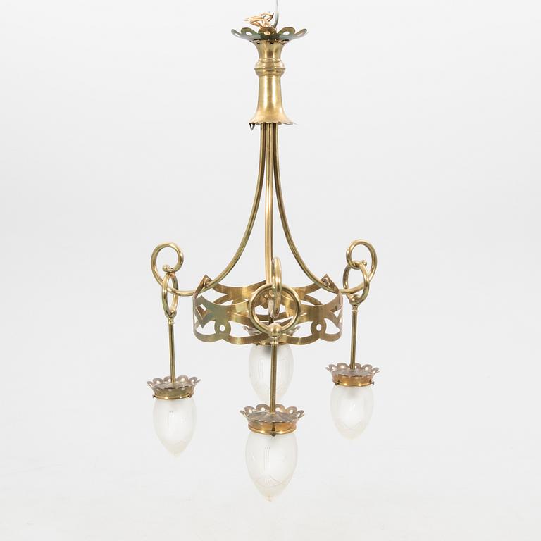 Ceiling lamp, Art Nouveau, early 20th century.