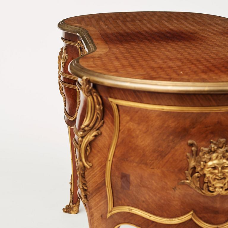 A Napoleon III writing desk, late 19th century.
